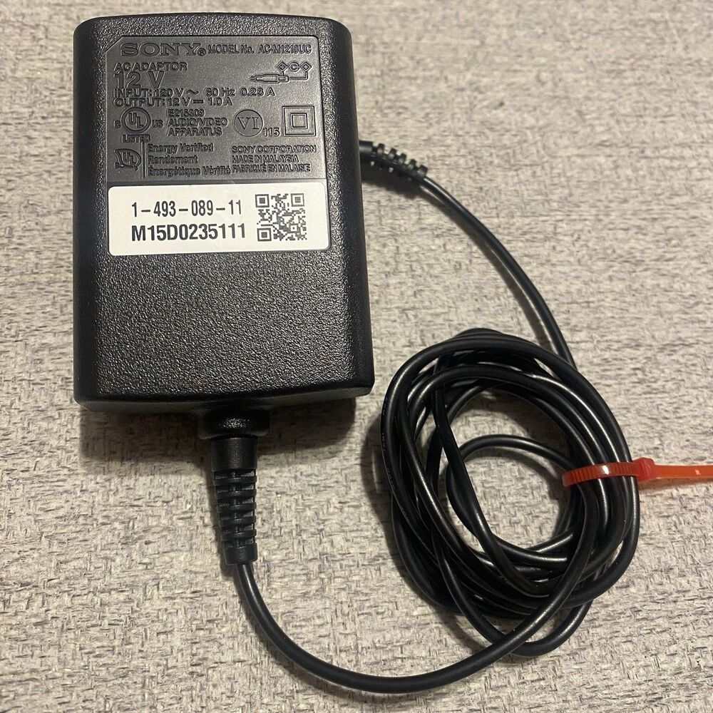Genuine Sony AC-M1210UC AC Adapter Power Supply Laptop Charger 12V 1A